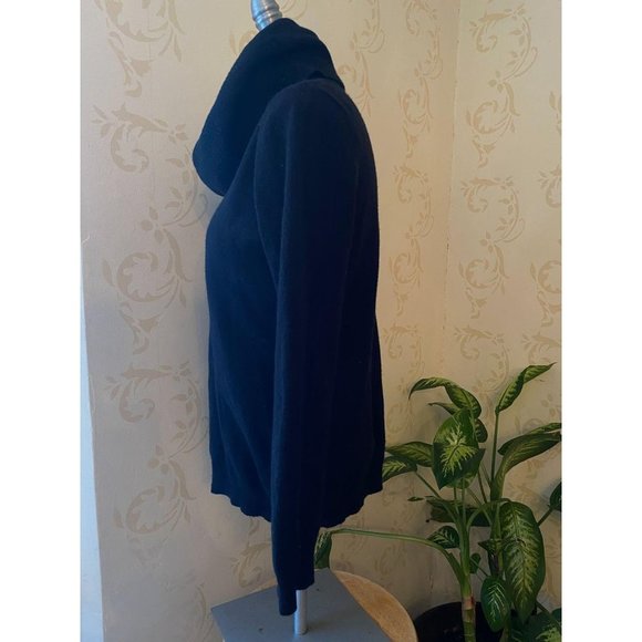 Splendid Black Cashmere Cowl Neck Oversize Sweater - Picture 2 of 4